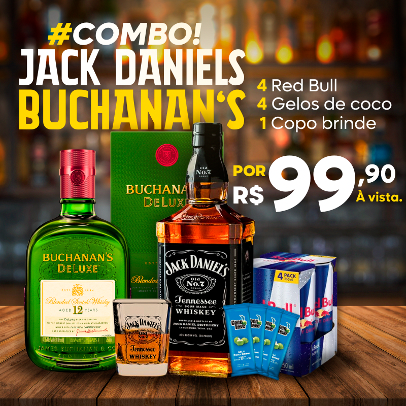 Combo Jack Daniels + Buchanan's + Brinde
