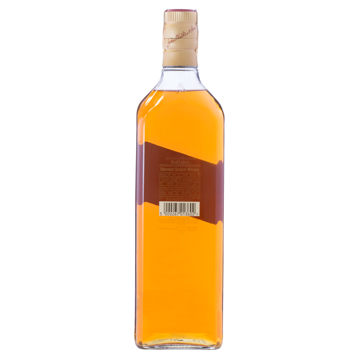 Whisky Escocês Blended Red Label Johnnie Walker Garrafa 1l