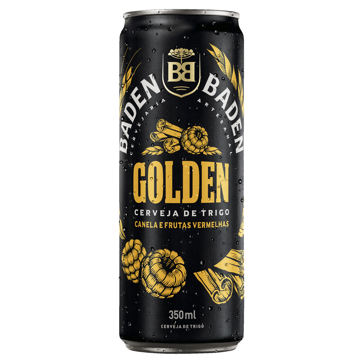 Cerveja Golden Ale Canela e Frutas Vermelhas Baden Baden Lata 350ml