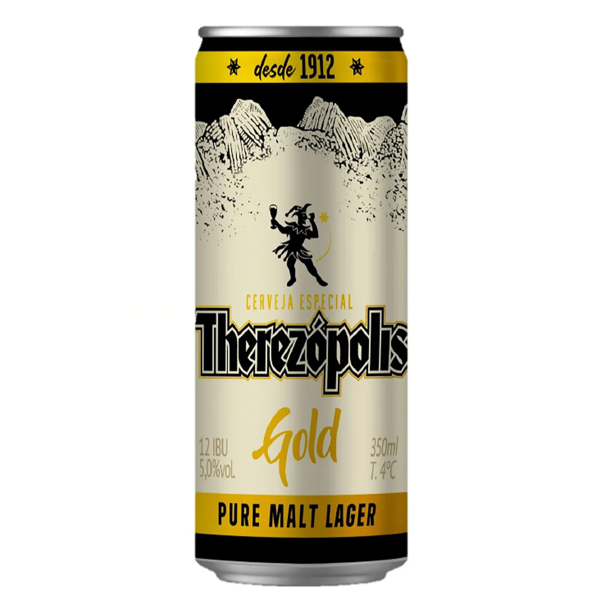 Cerveja Lager Puro Malte Gold Therezópolis Lata 350ml